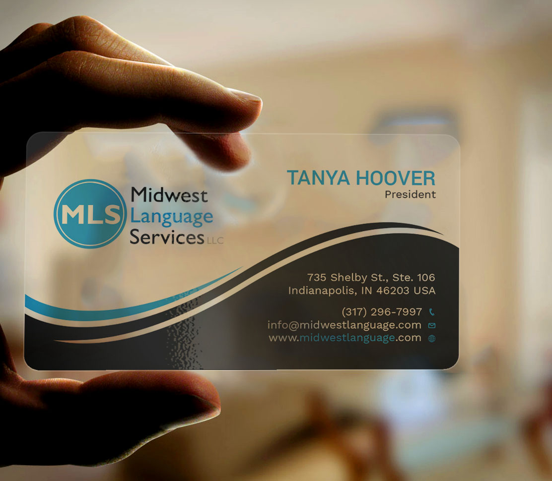 Business Card Design by Tripti Ranjan Gain for Midwest Language Services, LLC | Design #17735775