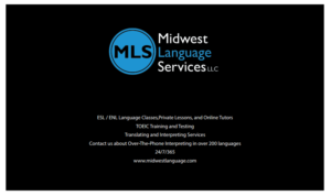 Diseño de Tarjeta de Presentación por aaronmarvinson para Midwest Language Services, LLC | Diseño #17770060