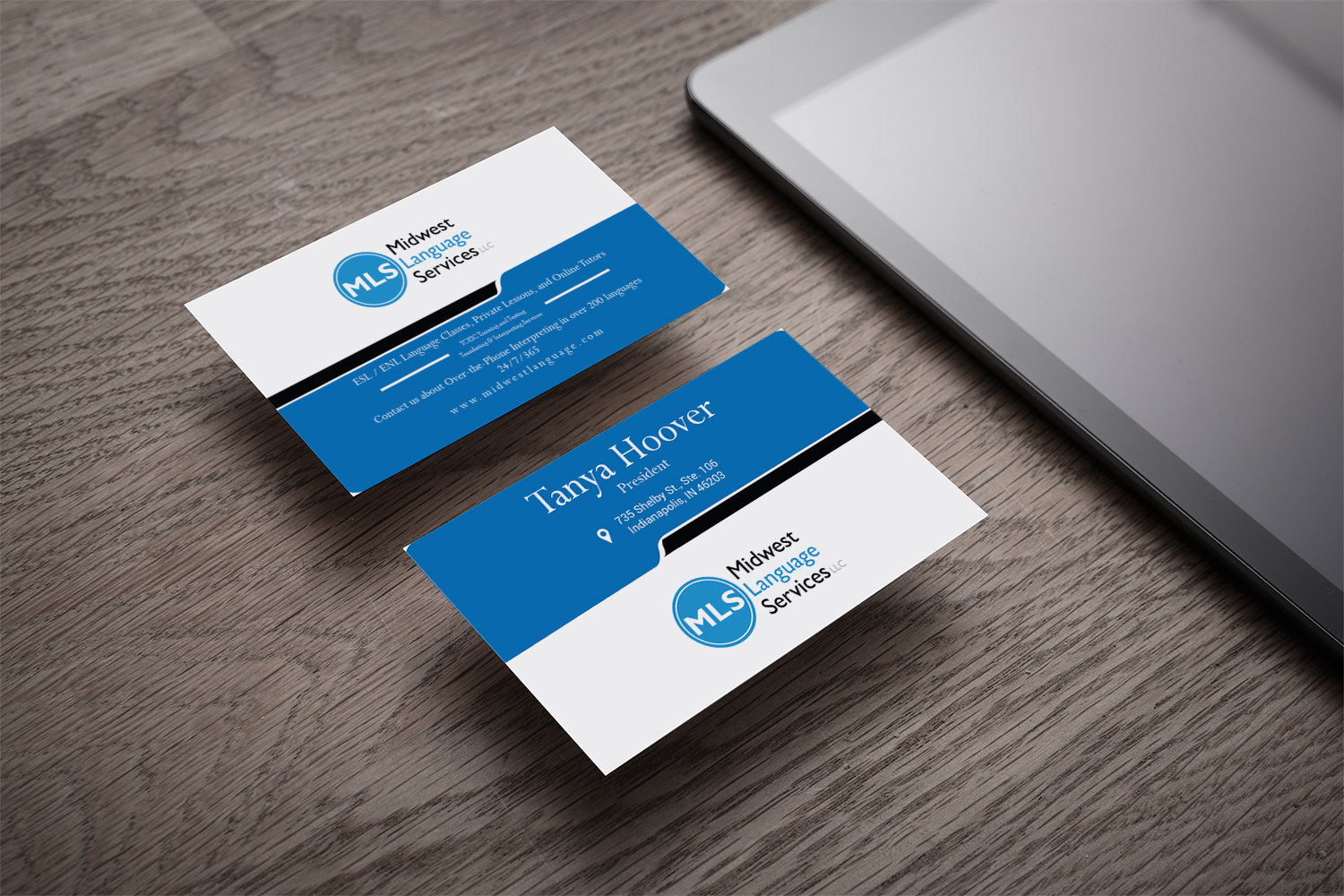Business Card Design by Pixel ART Studio for Midwest Language Services, LLC | Design #17737011