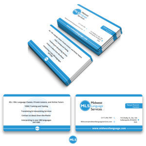 Diseño de Tarjeta de Presentación por Caio Designer para Midwest Language Services, LLC | Diseño #17771379