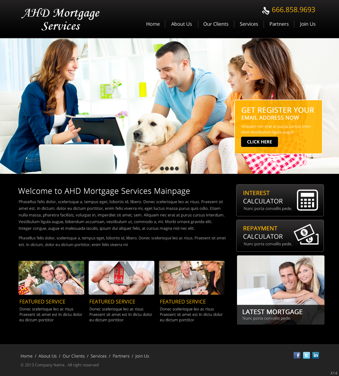 Web Design by pb for AHD Mortgage Services | Design #2770189