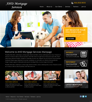 Web-Design von pb für AHD Mortgage Services | Design: #2770189