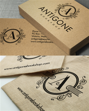 Logo Design by BF for Antigone Bookshop  | Design #646154