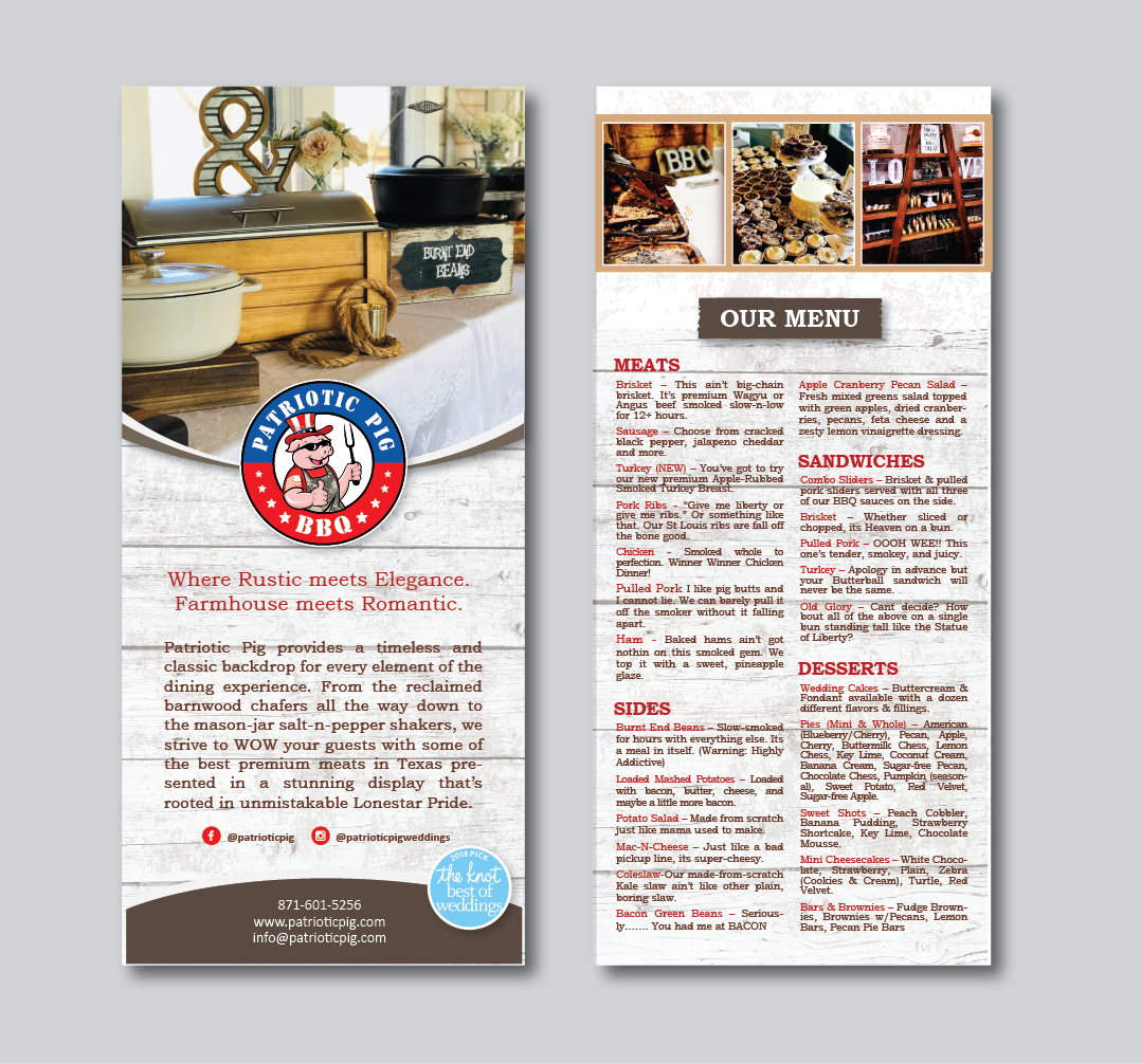 Flyer Design by alex989 for Patriotic Pig | Design #17744410