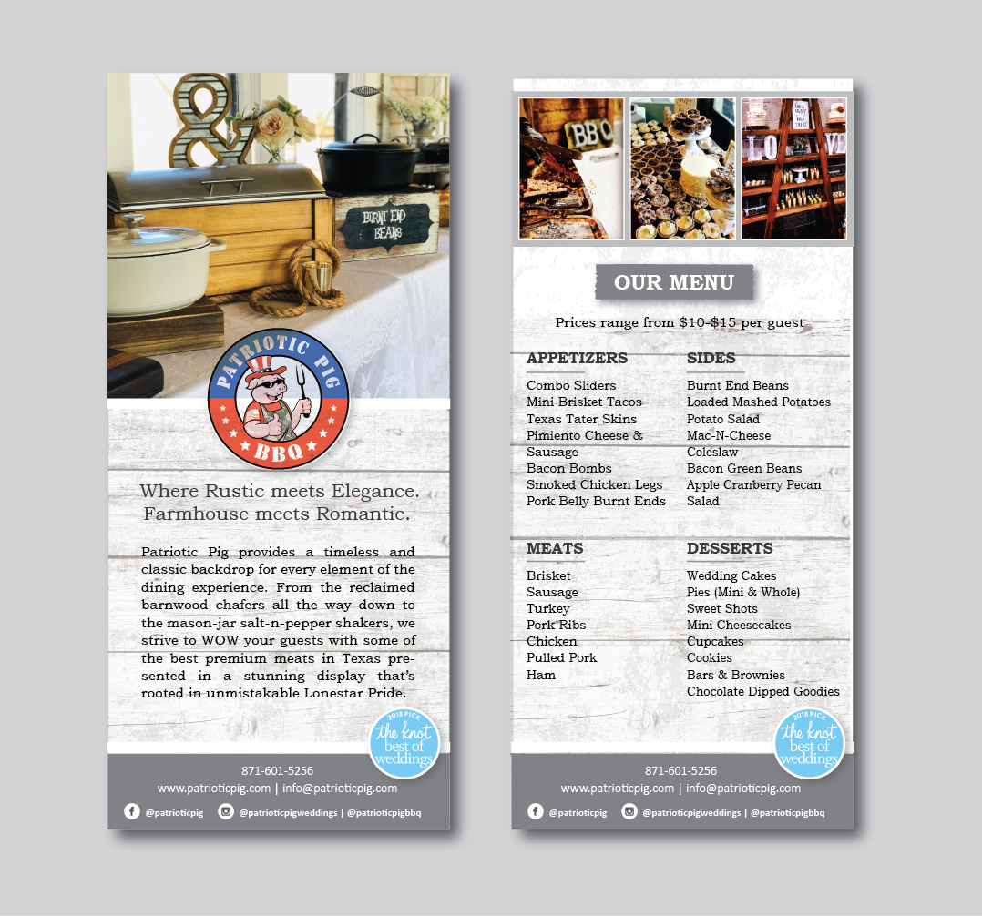 Flyer Design by alex989 for Patriotic Pig | Design #17750958