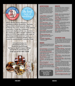 Business Flyer for Wedding BBQ Caterer | Design de Flyer par NILDesigns