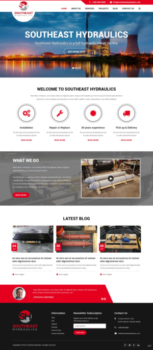 Diseño Web por pb para Southeast Hydraulics | Diseño: #17938358