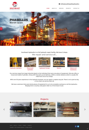 Diseño Web por pb para Southeast Hydraulics | Diseño: #17938371