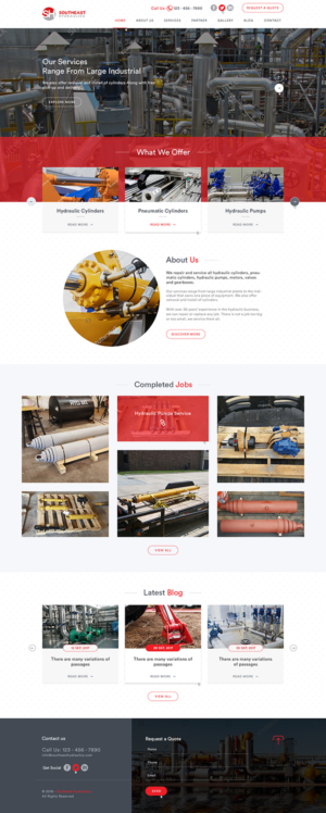 Southeast Hydraulics needs a website describing the repair business we are in. | Web Design by Ved Web Services