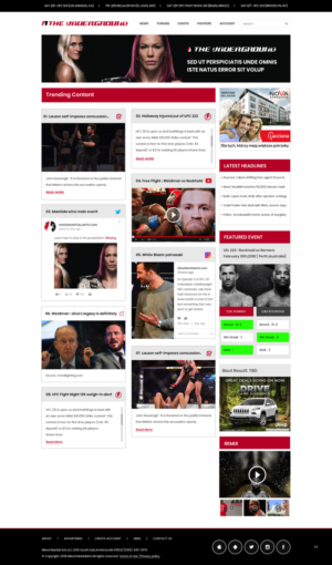 Web Design by pb for Mixedmartialarts LLC | Design: #17748987
