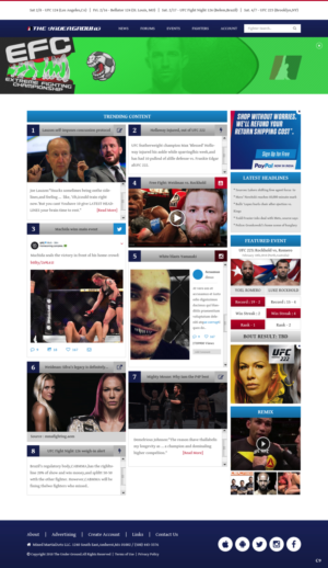 Web Design by pb for Mixedmartialarts LLC | Design: #17748989