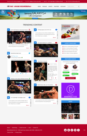 Web Design by pb for Mixedmartialarts LLC | Design: #17748990