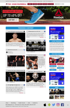 Web Design by pb for Mixedmartialarts LLC | Design: #17748995