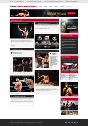 Web Design by pb for Mixedmartialarts LLC | Design: #17748996