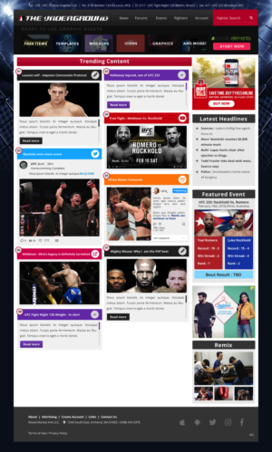 Web Design by pb for Mixedmartialarts LLC | Design: #17748997