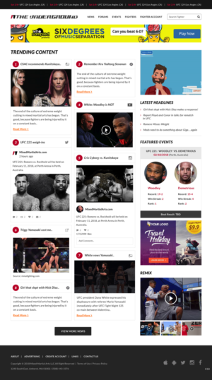 Web Design by pb for Mixedmartialarts LLC | Design: #17748998