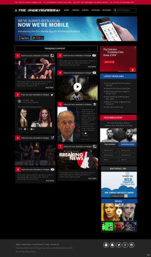 Web Design by pb for Mixedmartialarts LLC | Design: #17749002
