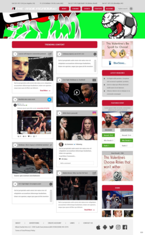 Web Design by pb for Mixedmartialarts LLC | Design: #17767867