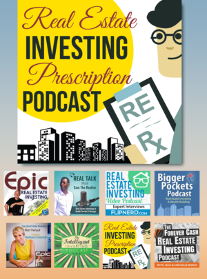 Podcast Design by Kristina Andonoff for The Real Estate Investing Prescription Podcast | Design: #17851240
