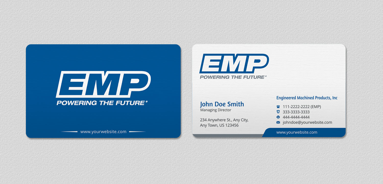 Business Card Design by INDIAN_Ashok for Engineered Machined Products, Inc | Design #17740623