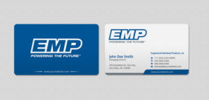 Business Card Design by INDIAN_Ashok for Engineered Machined Products, Inc | Design: #17740623