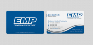 Business Card Design by INDIAN_Ashok for Engineered Machined Products, Inc | Design: #17740635