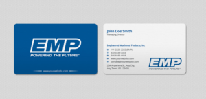 Business Card Design by INDIAN_Ashok for Engineered Machined Products, Inc | Design: #17740643