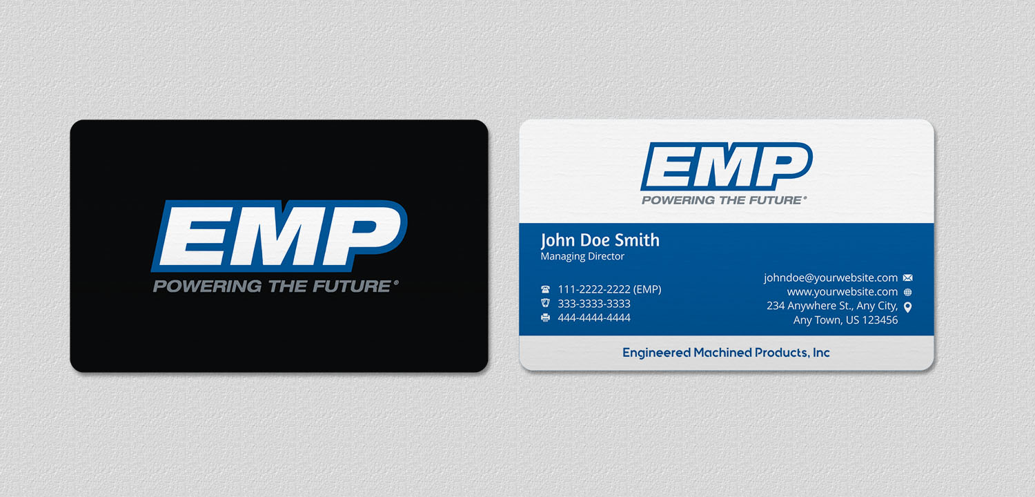 Design de Carte de Visite par INDIAN_Ashok pour Engineered Machined Products, Inc | Design #17740649