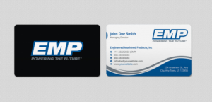 Business Card Design by INDIAN_Ashok for Engineered Machined Products, Inc | Design: #17740653