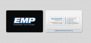 Business Card Design by INDIAN_Ashok for Engineered Machined Products, Inc | Design: #17740657