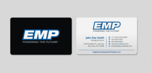Business Card Design by INDIAN_Ashok for Engineered Machined Products, Inc | Design: #17740660