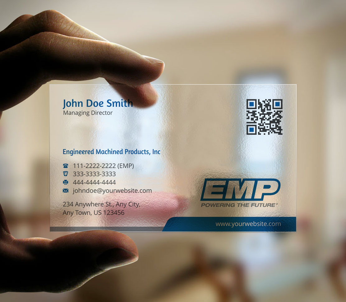 Business Card Design by INDIAN_Ashok for Engineered Machined Products, Inc | Design #17740663