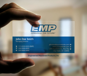 Business Card Design by INDIAN_Ashok for Engineered Machined Products, Inc | Design: #17740669
