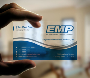 Business Card Design by INDIAN_Ashok for Engineered Machined Products, Inc | Design: #17740674