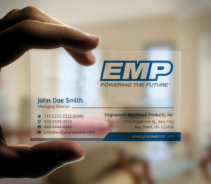 Business Card Design by INDIAN_Ashok for Engineered Machined Products, Inc | Design: #17740676
