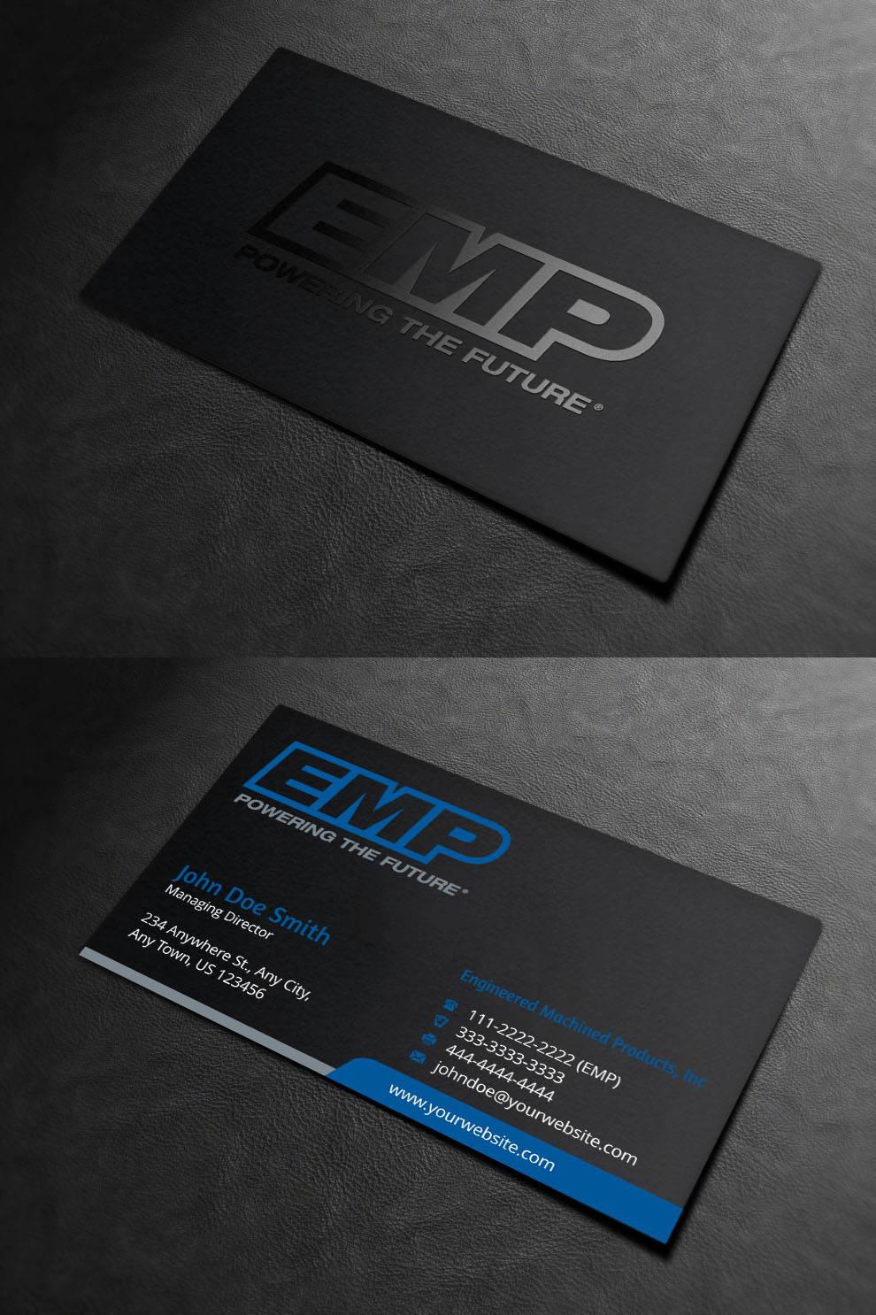 Business Card Design by INDIAN_Ashok for Engineered Machined Products, Inc | Design #17740683