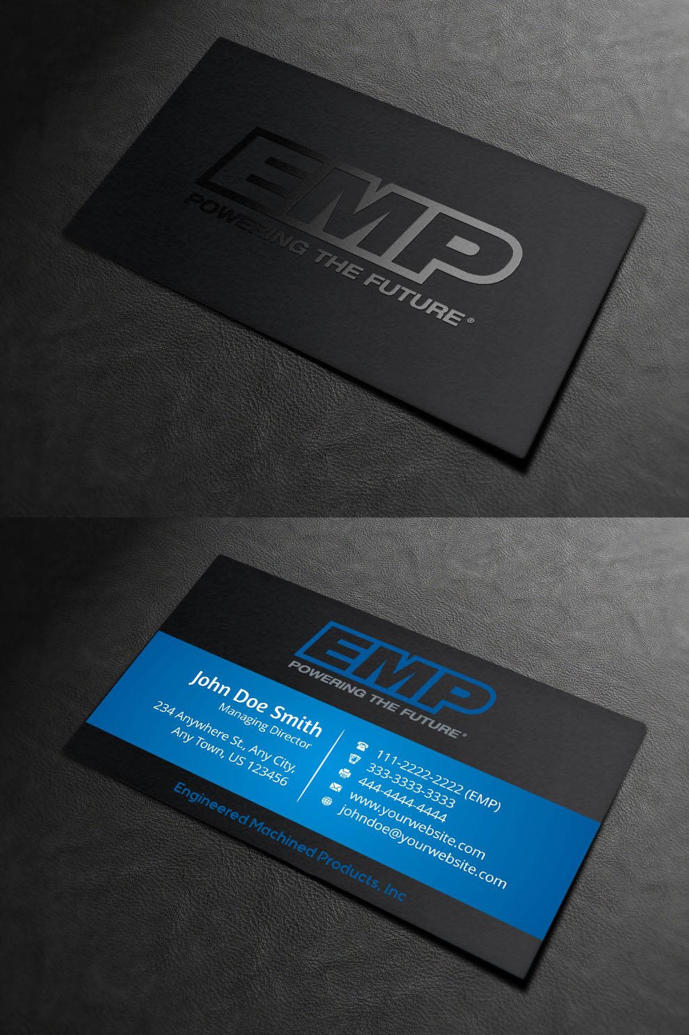 Business Card Design by INDIAN_Ashok for Engineered Machined Products, Inc | Design #17740684