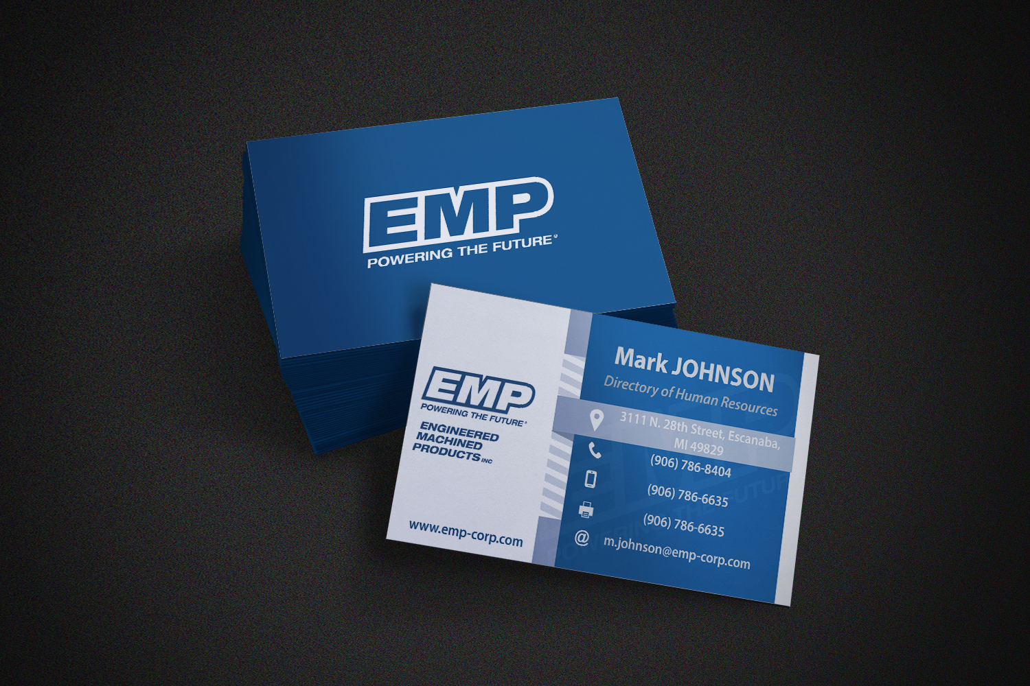 Business Card Design by Igor Kostelnik for Engineered Machined Products, Inc | Design #17820773