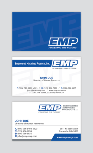 New Business Card Design for Manufacturing | Design de Carte de Visite par MIND