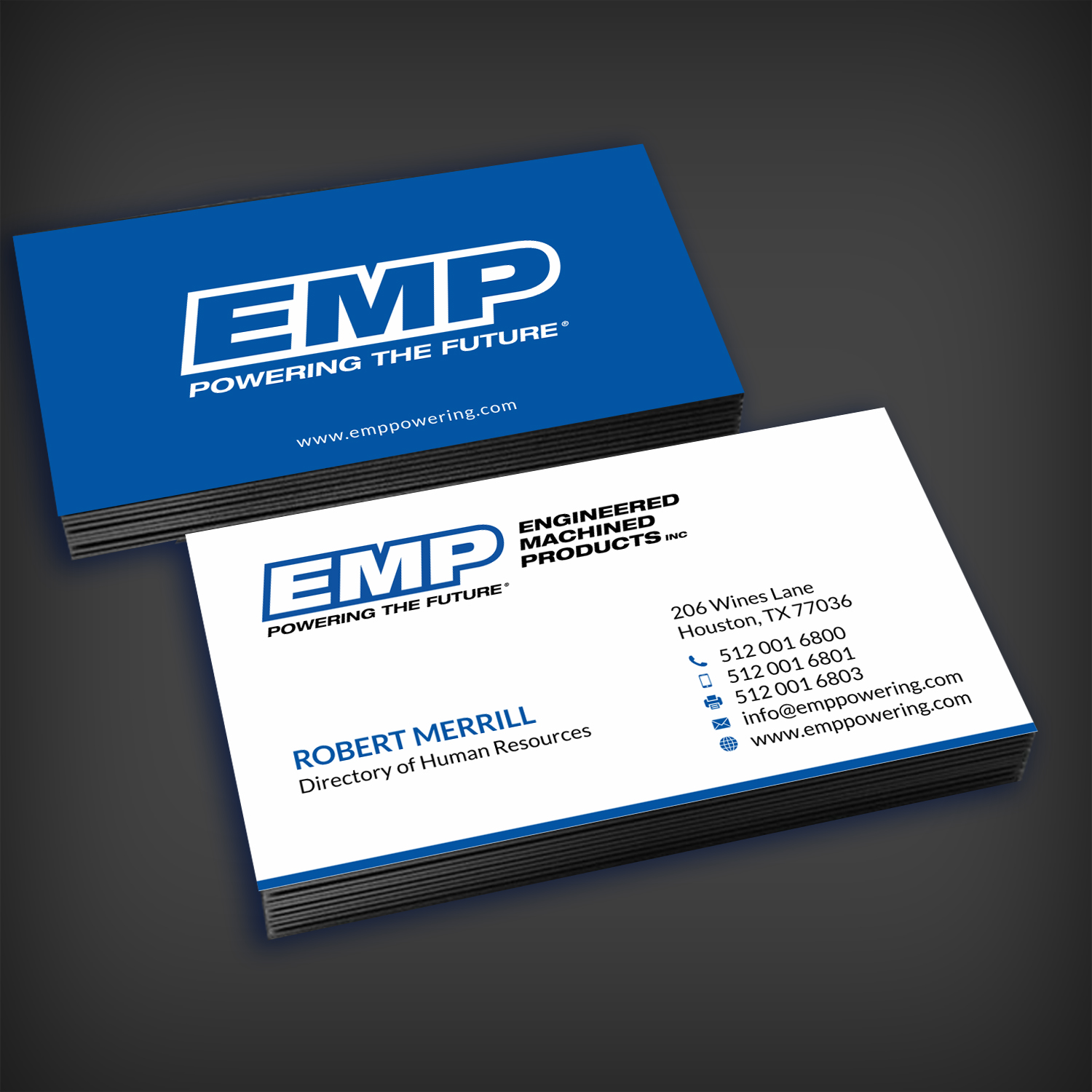Business Card Design by SKYdesign for Engineered Machined Products, Inc | Design #17793397