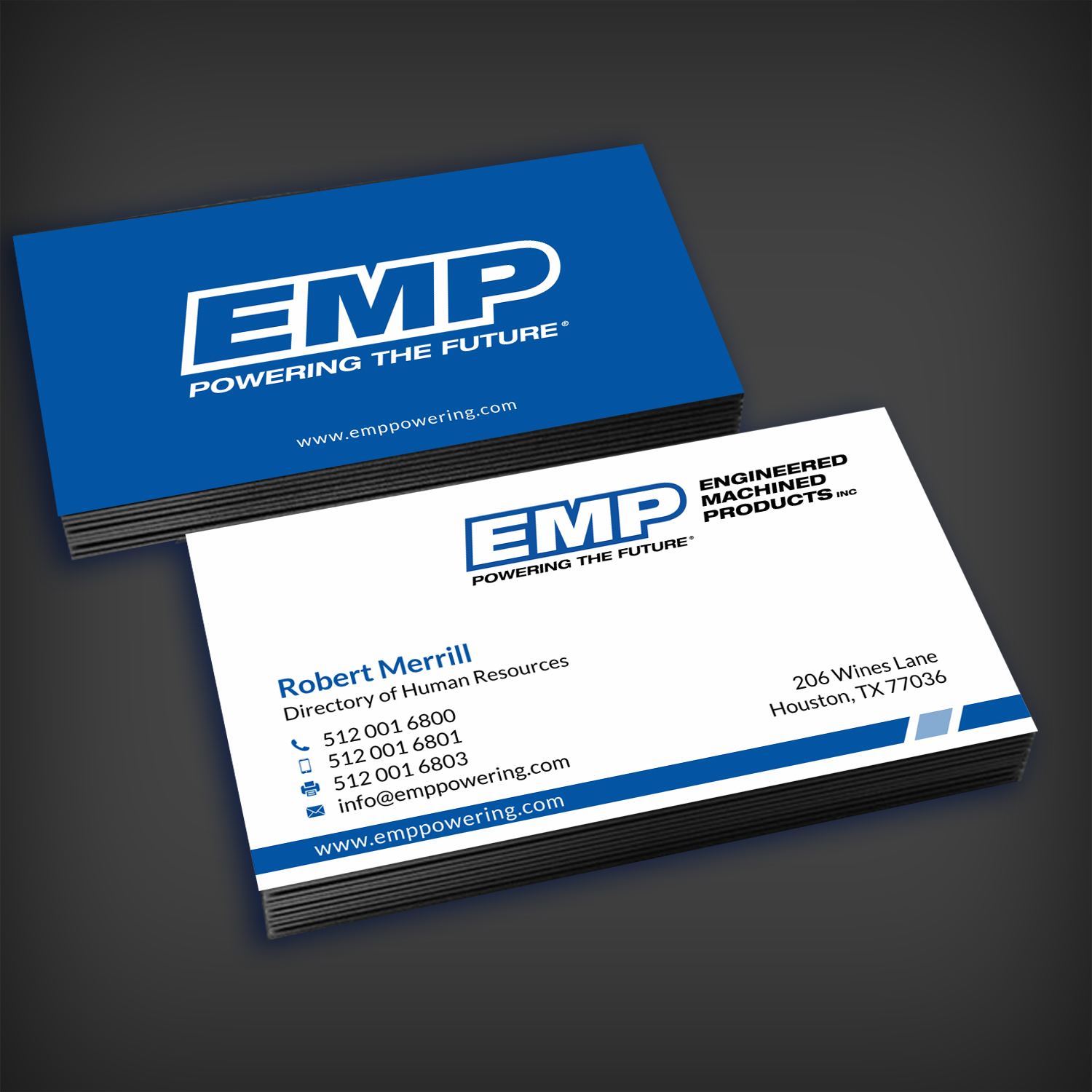 Business Card Design by SKYdesign for Engineered Machined Products, Inc | Design #17793400