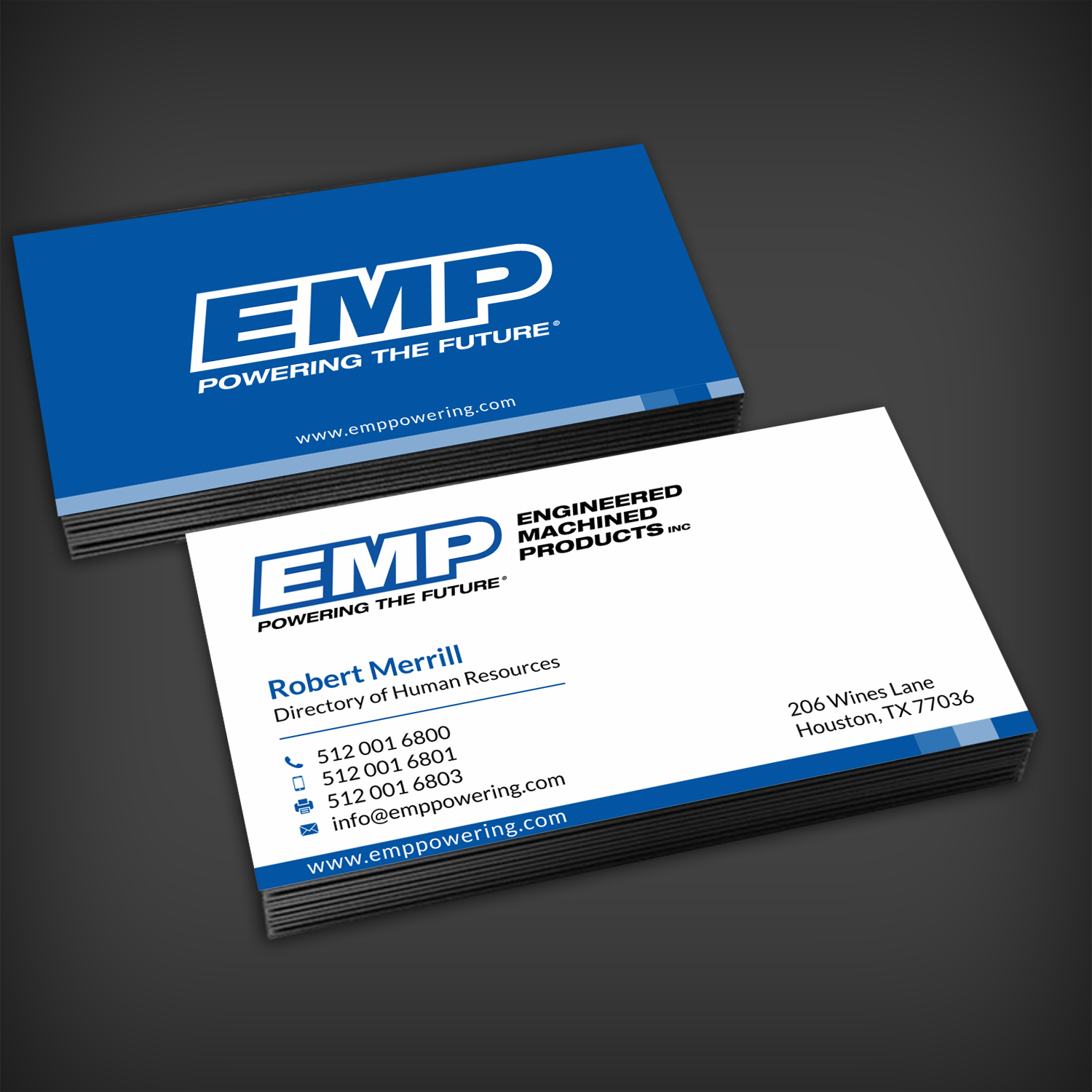 Business Card Design by SKYdesign for Engineered Machined Products, Inc | Design #17793480