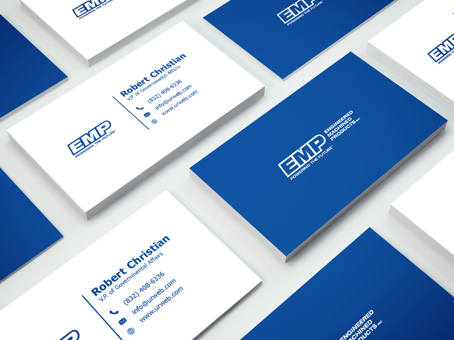 Business Card Design by aliasnain for Engineered Machined Products, Inc | Design #17781084