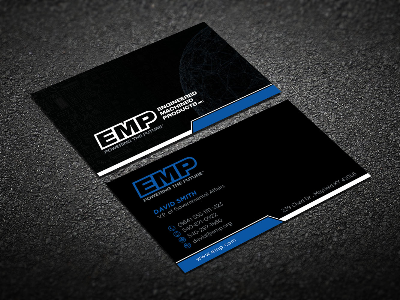 Business Card Design by Verified artistry (Design garden) for Engineered Machined Products, Inc | Design #17802891