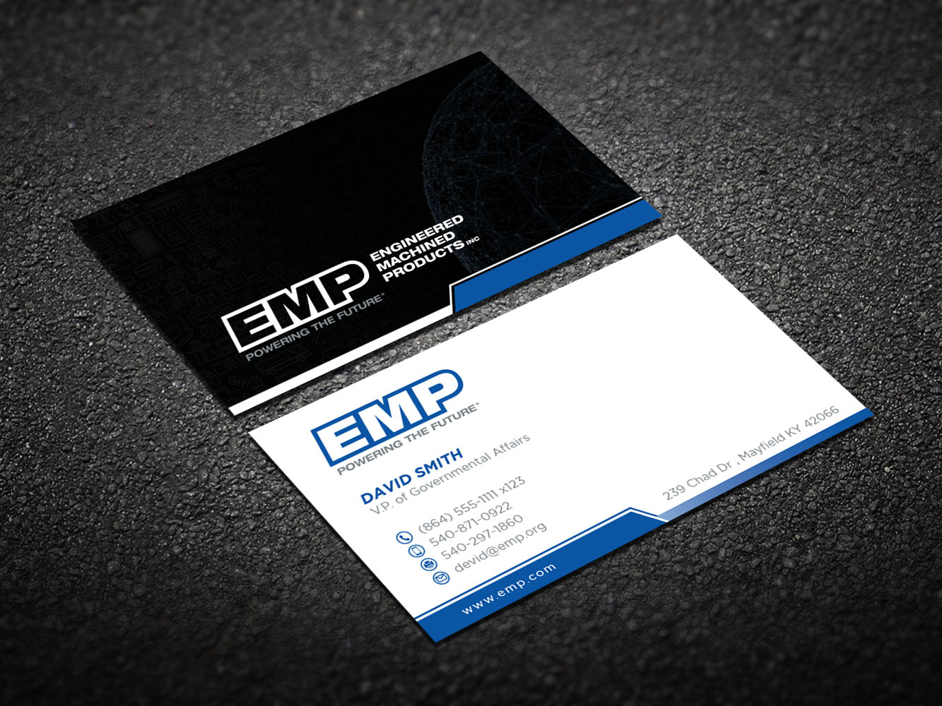 Business Card Design by Verified artistry (Design garden) for Engineered Machined Products, Inc | Design #17802892