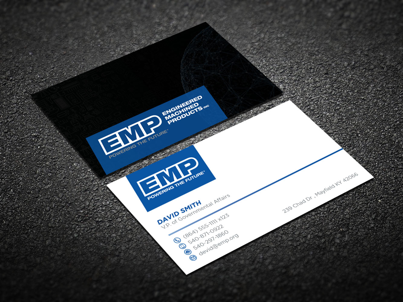 Business Card Design by Verified artistry (Design garden) for Engineered Machined Products, Inc | Design #17802896
