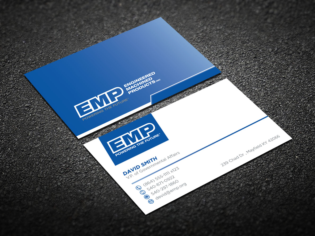 Business Card Design by Verified artistry (Design garden) for Engineered Machined Products, Inc | Design #17802897