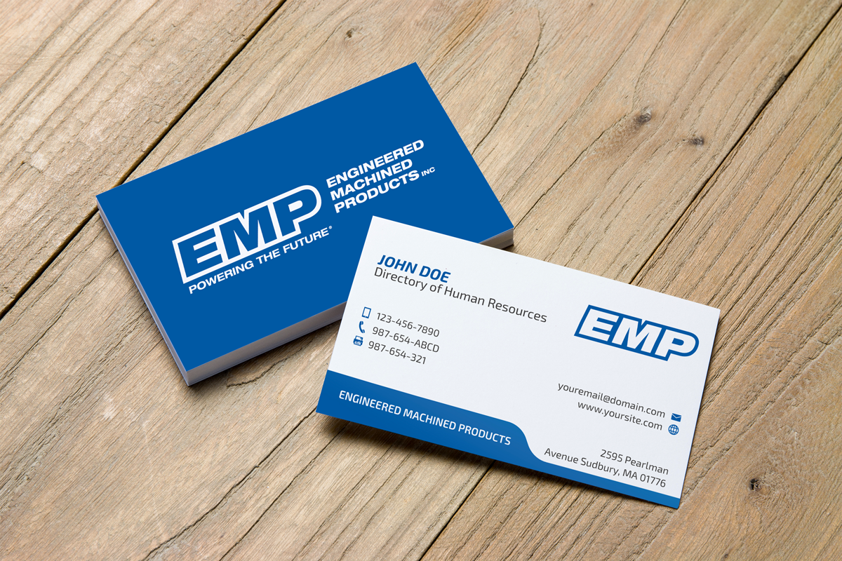 Business Card Design by JK18 for Engineered Machined Products, Inc | Design #17748763