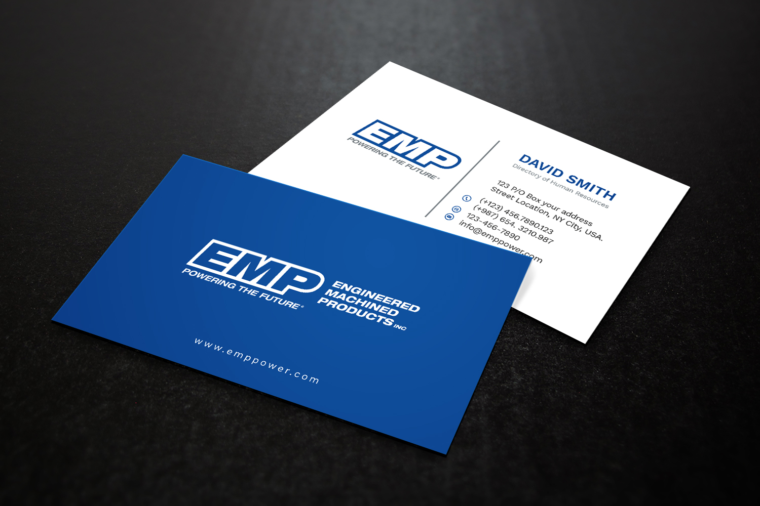 Business Card Design by ArtGallery for Engineered Machined Products, Inc | Design #17748958