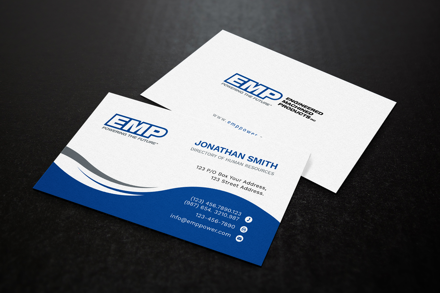 Business Card Design by ArtGallery for Engineered Machined Products, Inc | Design #17749010